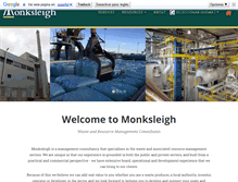 Tablet Screenshot of monksleigh.com